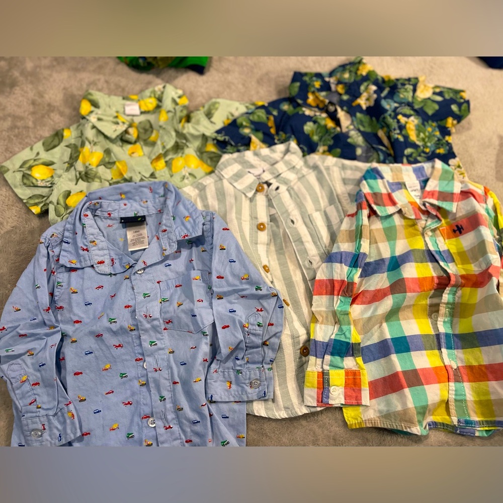 BUNDLE TSHIRT AND LONG SLEEVES 18-24 MONTHS FOR SUMMER